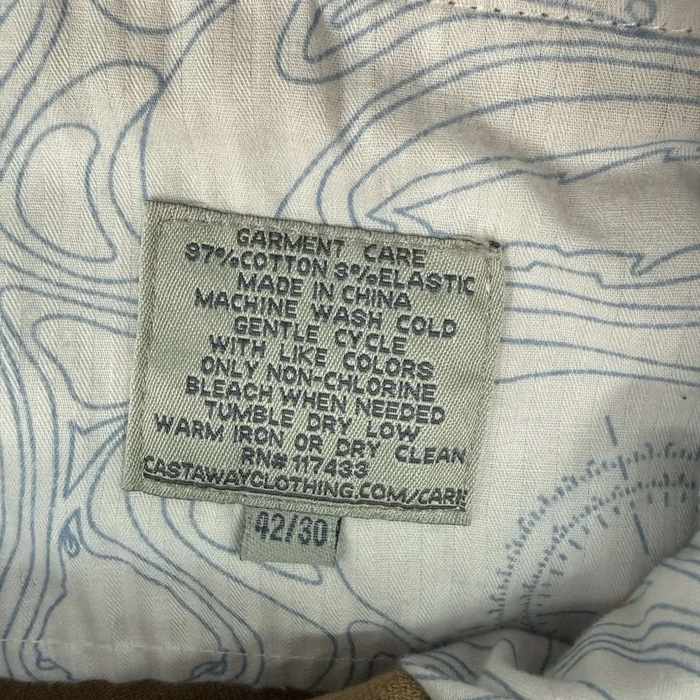 Castaway Nantucket Island Mens 42x30 Brown Tan Pinwale Corduroy Pants‎ Preppy